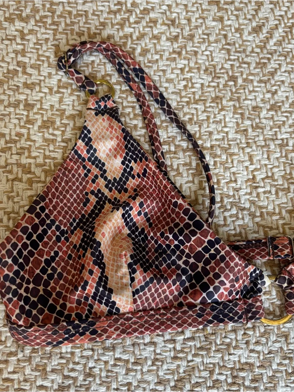 Blackbough Brown and Black Snake-Print Bikini Set - Picture 4 of 13